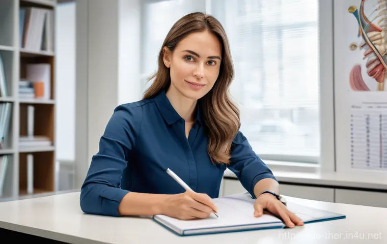 물리치료사의 심층 학습 과정 - Image Prompt 1: The Inquisitive Physiotherapist's Study** 물리치료사의 심층 학습 과정 - Image Prompt 1: The Inquisitive Physiotherapist's Study**