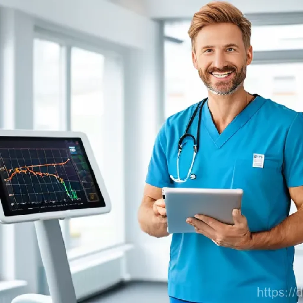 물리치료사 연봉 지역별 비교 - **Prompt: "A confident and successful physiotherapist, approximately 30-40 years old, with a warm sm...