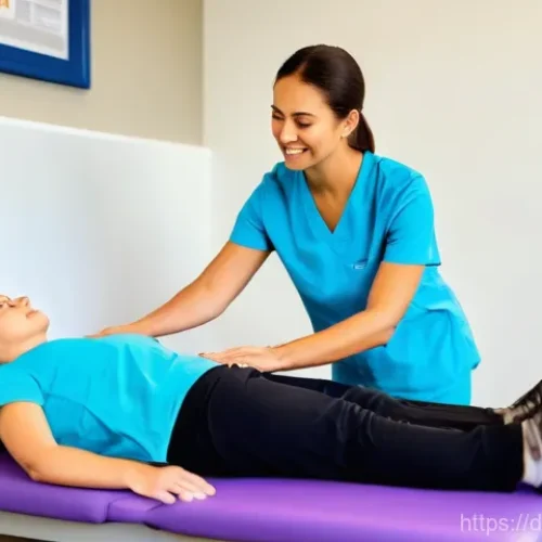 Home 29 물리치료사 전문 과정 비교 - **Prompt 1: Classical Physiotherapy Training in a Clinic Setting**
"A bright, clean, and modern ...